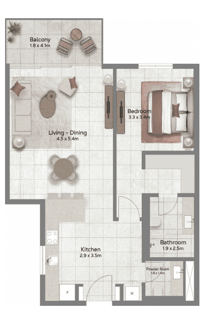 Apartment Type A2 Layout